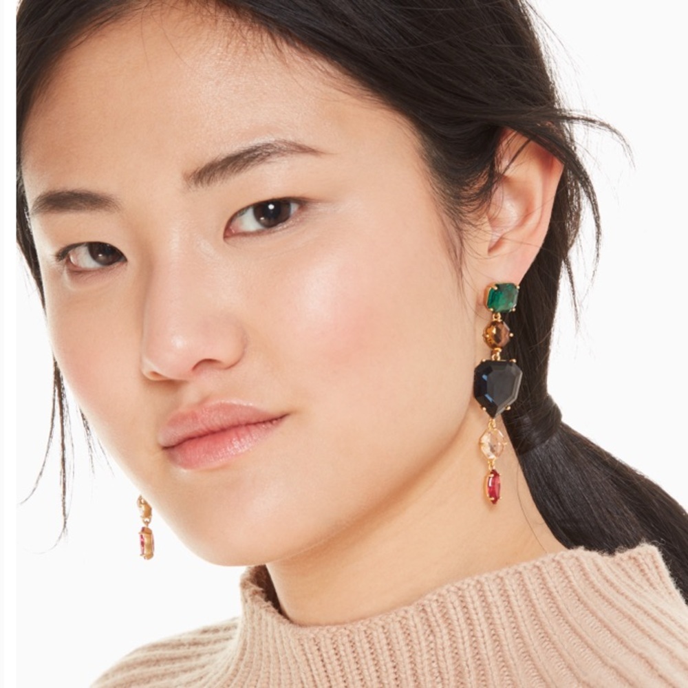 Katespade rock it linear earrings